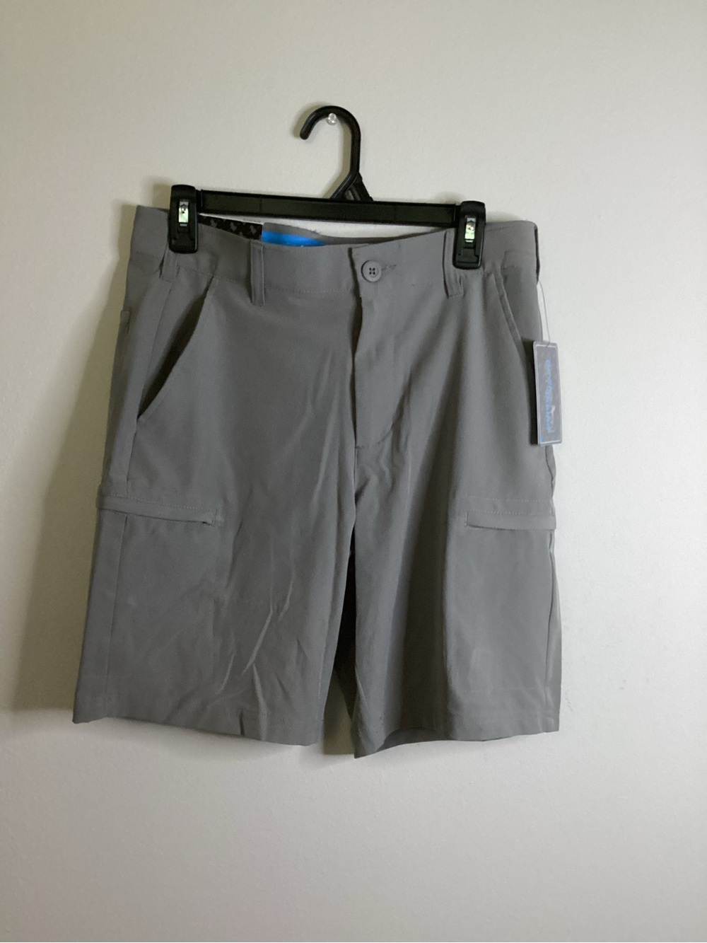 Men's Gray Performance Cargo Shorts